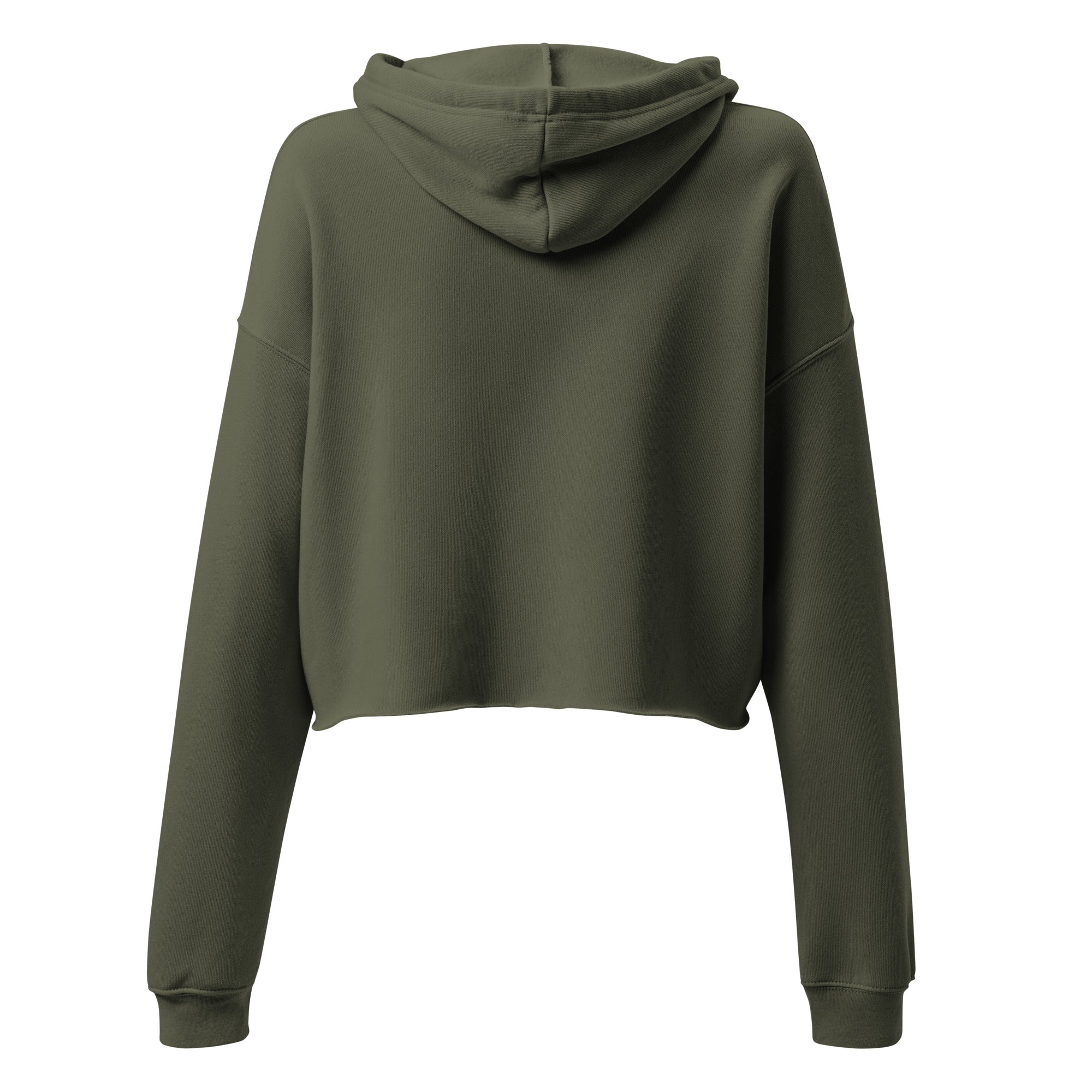 CID Flex Print Crop Hoodie Army
