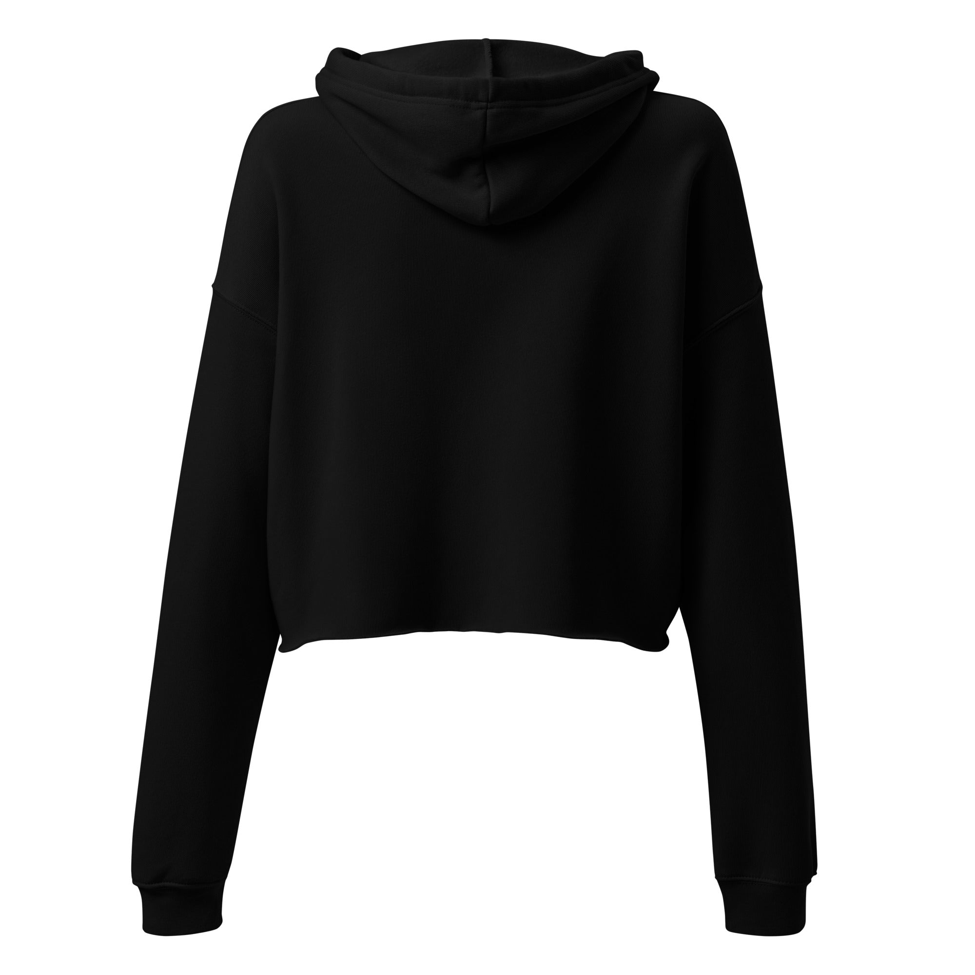 CID Flex Print Crop Hoodie Black
