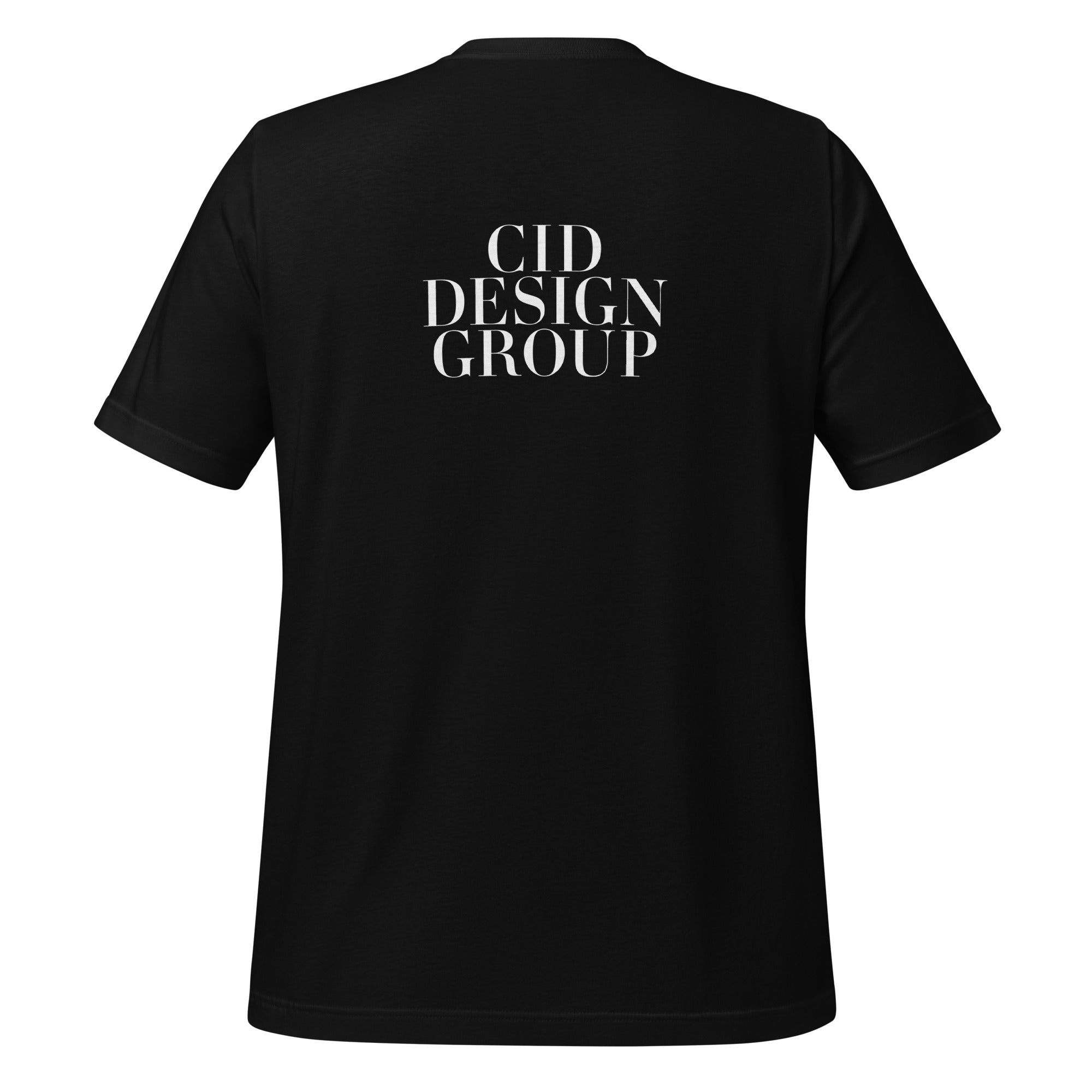 CID Flex Print Unisex Tee Black Back Print
