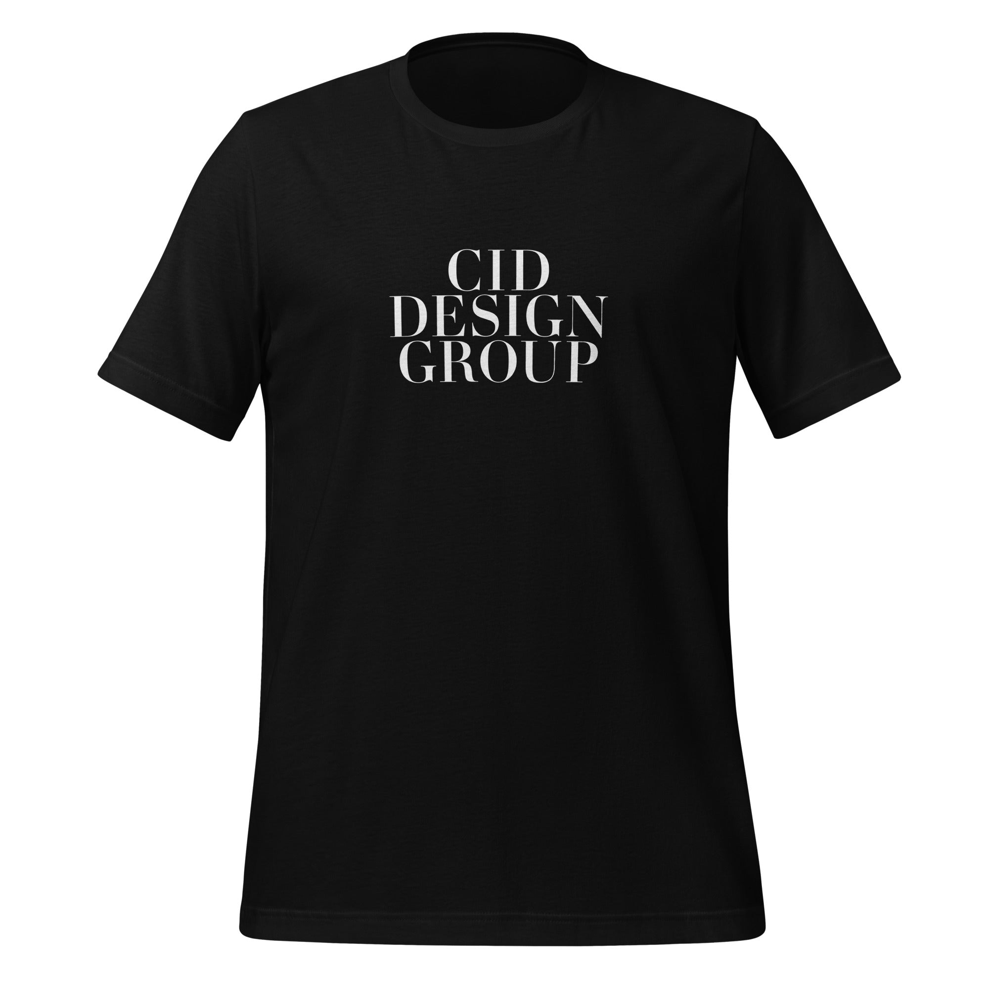 CID Flex Print Unisex Tee Black Front Print