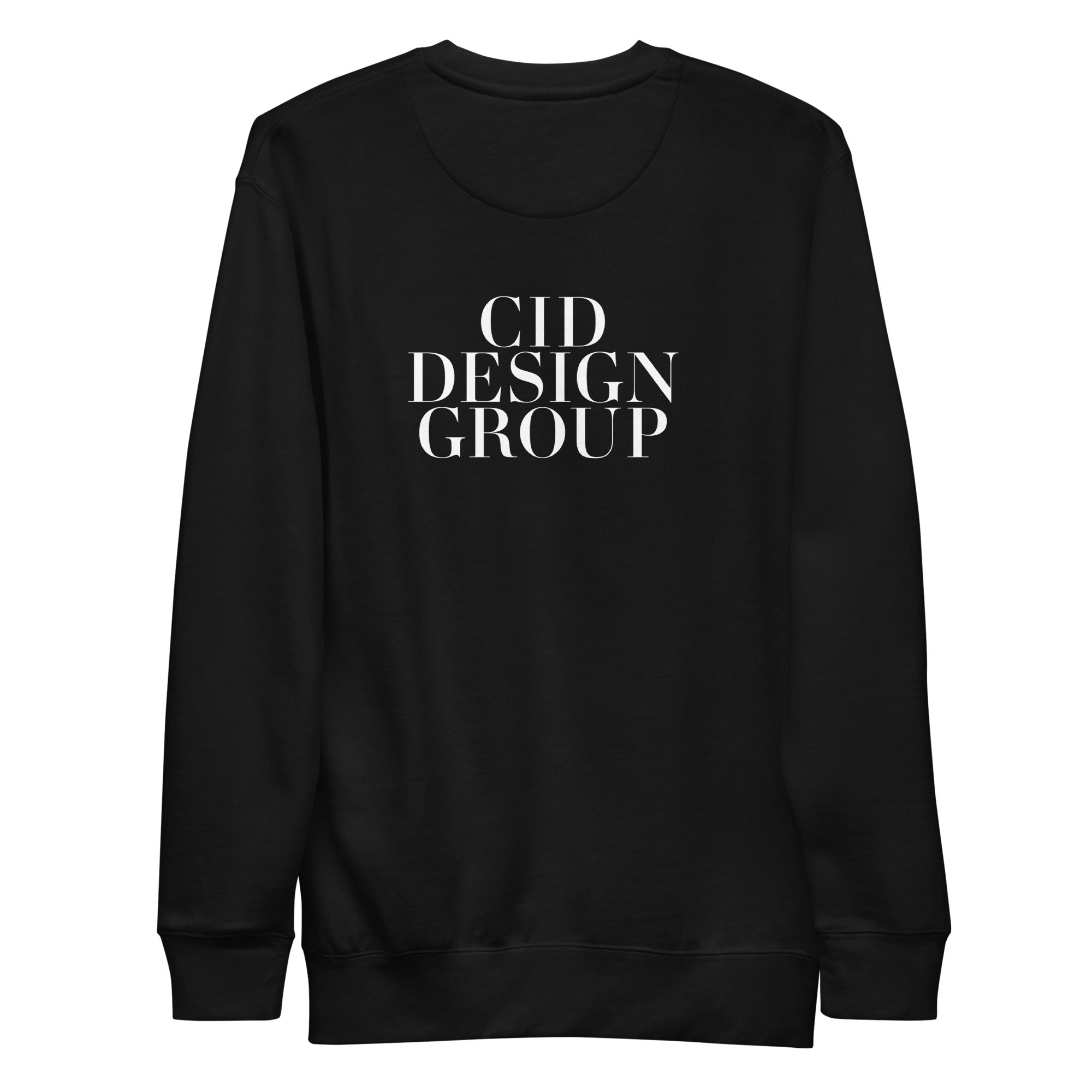 CID Unisex Flex Back Print Sweatshirt Black