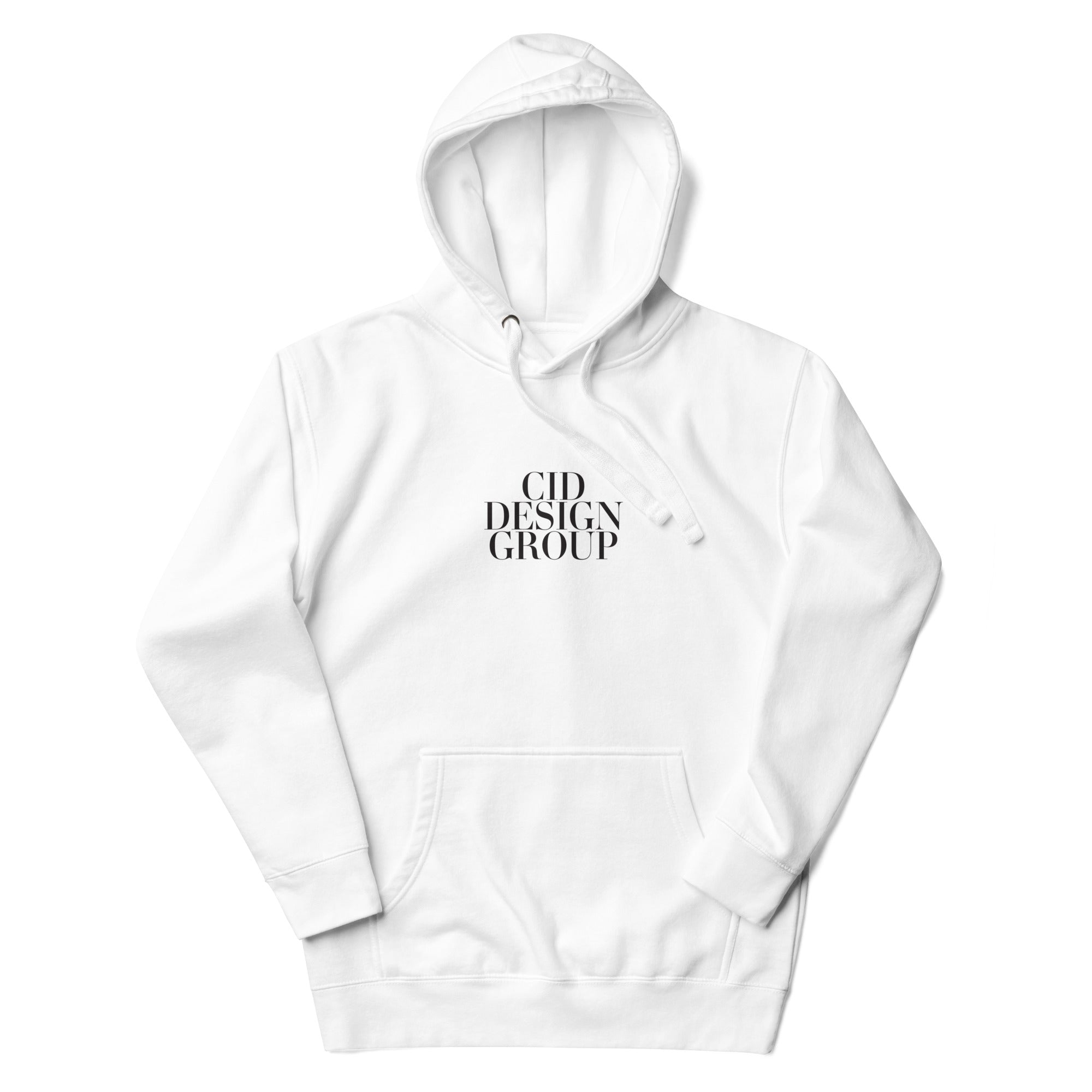 CID Unisex Flex Print Hoodie White