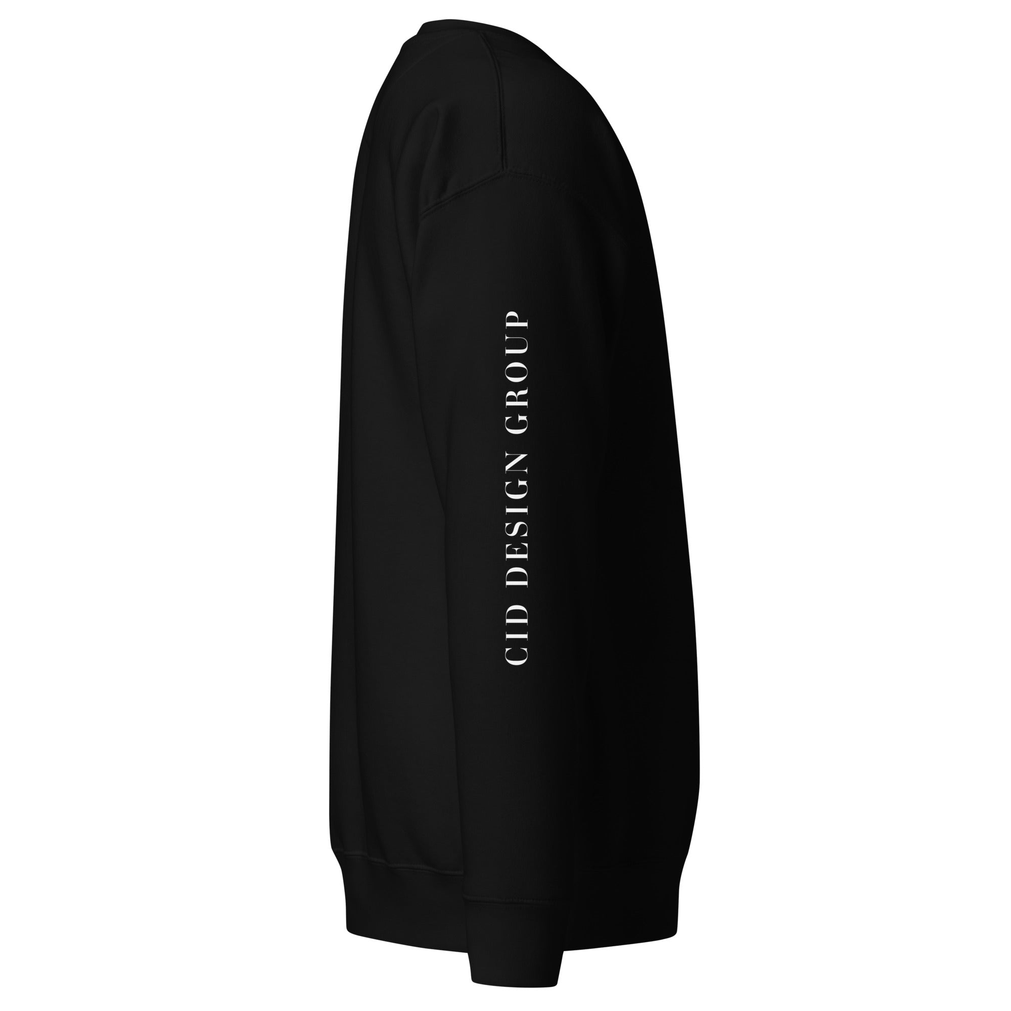 CID Unisex Flex Print Sweatshirt Sleeve Print Black