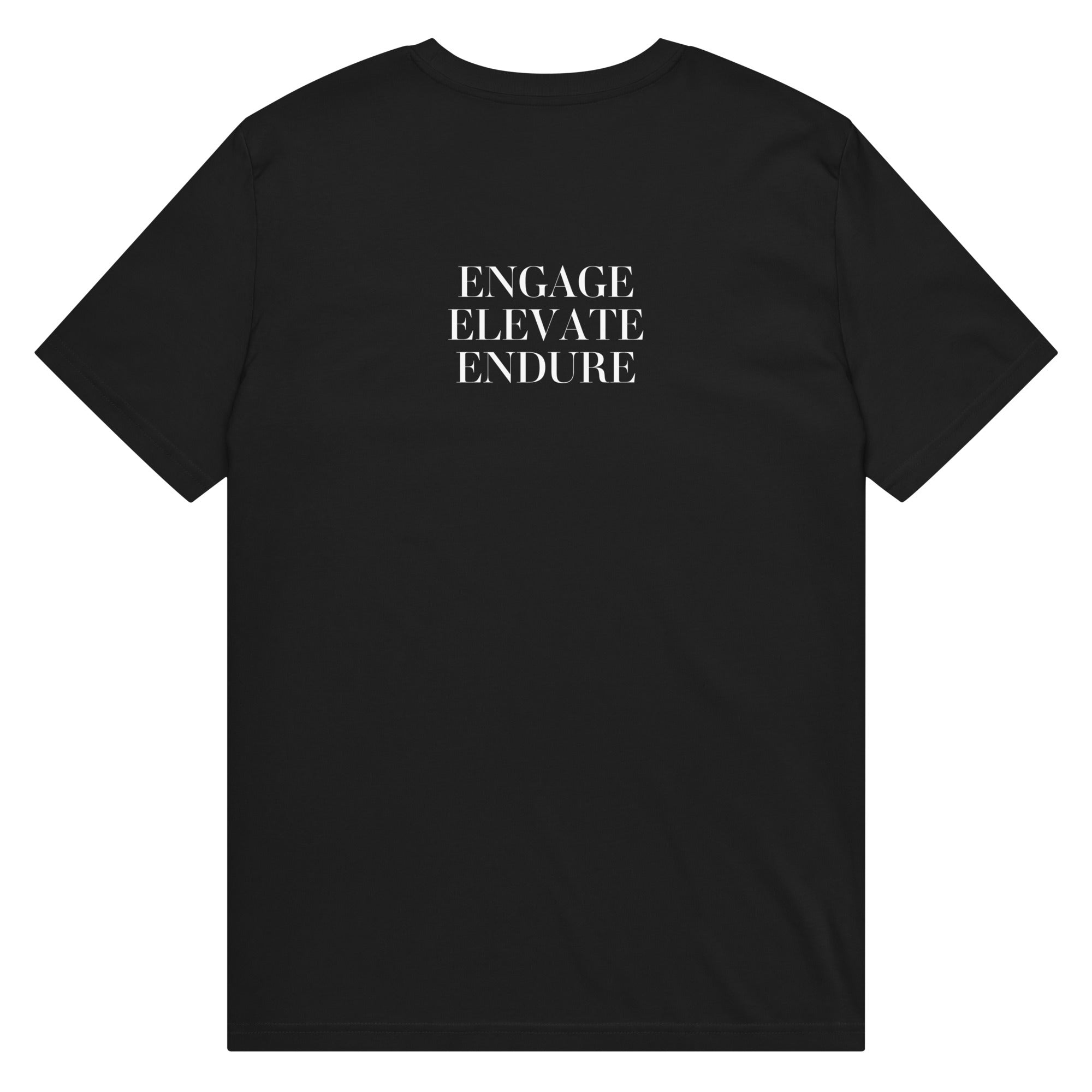 CID Unisex Flex Print Tee Black - Elevate, Engage, Endure
