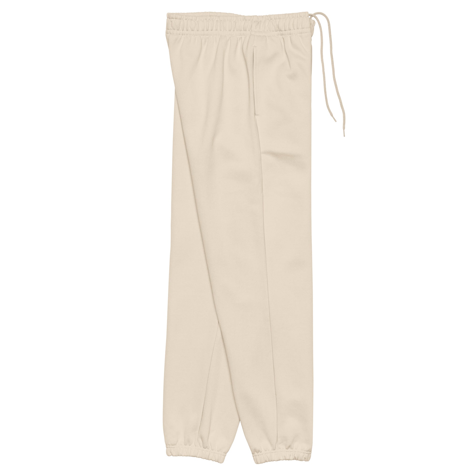 CID Unisex Heavyweight Embroidered Neutral Sweatpants Ivory