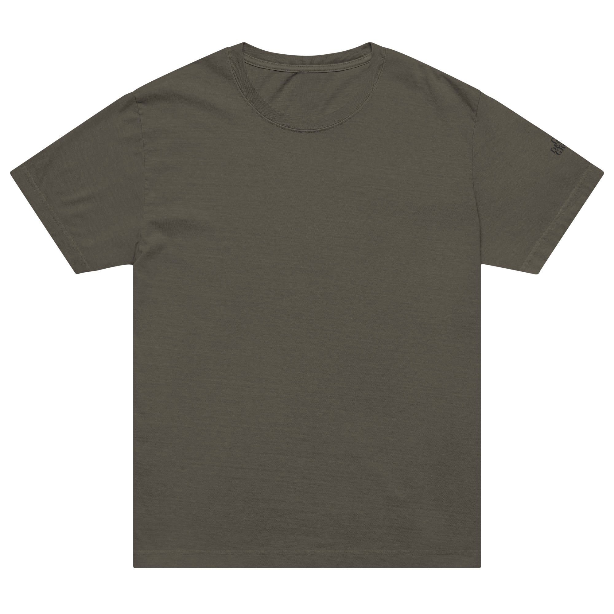 CID Unisex Oversized Embroidered Sleeve T-Shirt Grey