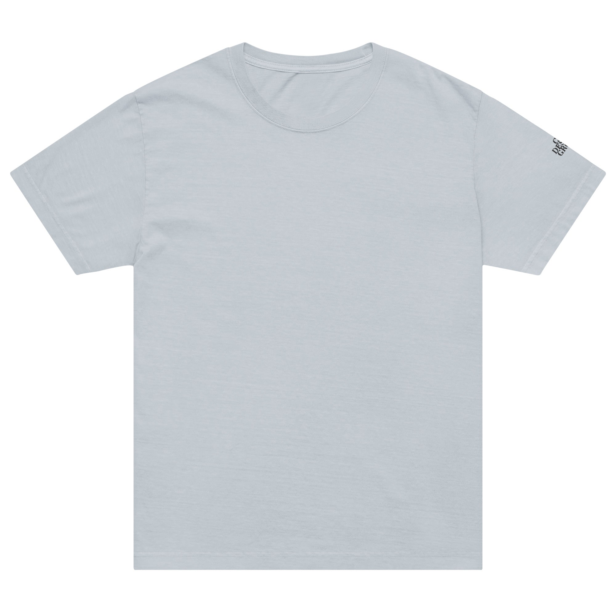 CID Unisex Oversized Embroidered Sleeve T-Shirt Vintage Powder