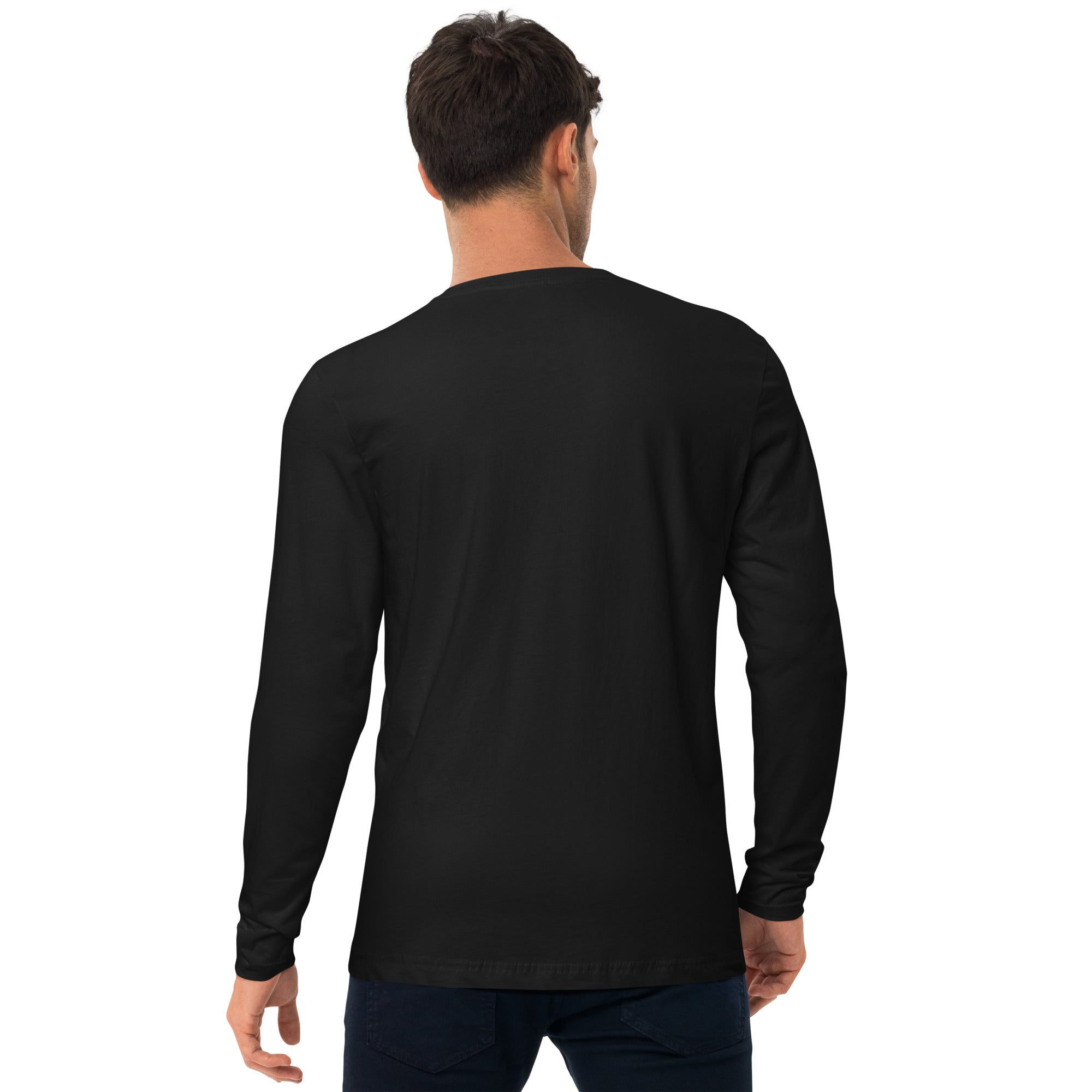 CID Men's Long Sleeve Embroidered Fitted Crew