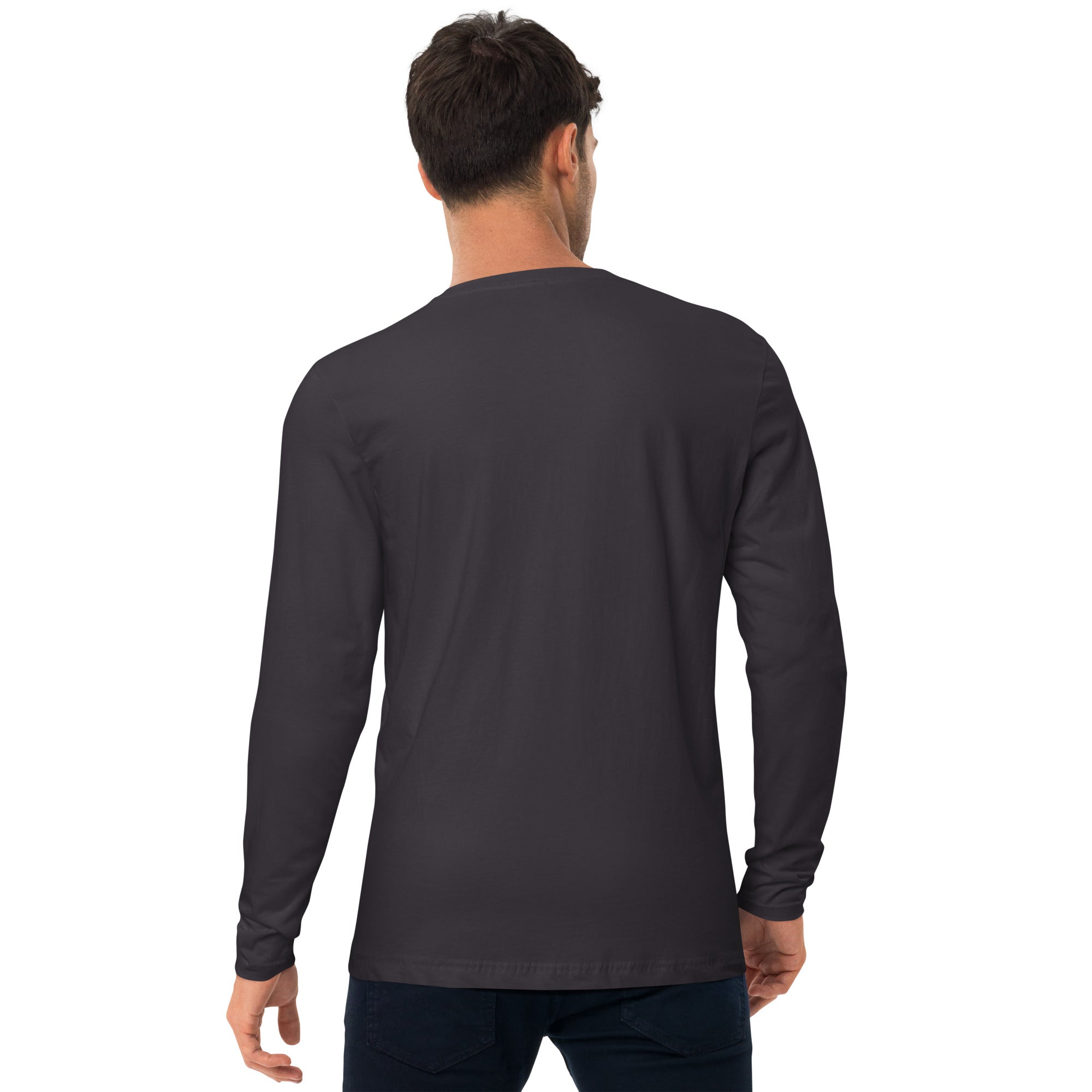 CID Men's Long Sleeve Embroidered Fitted Crew