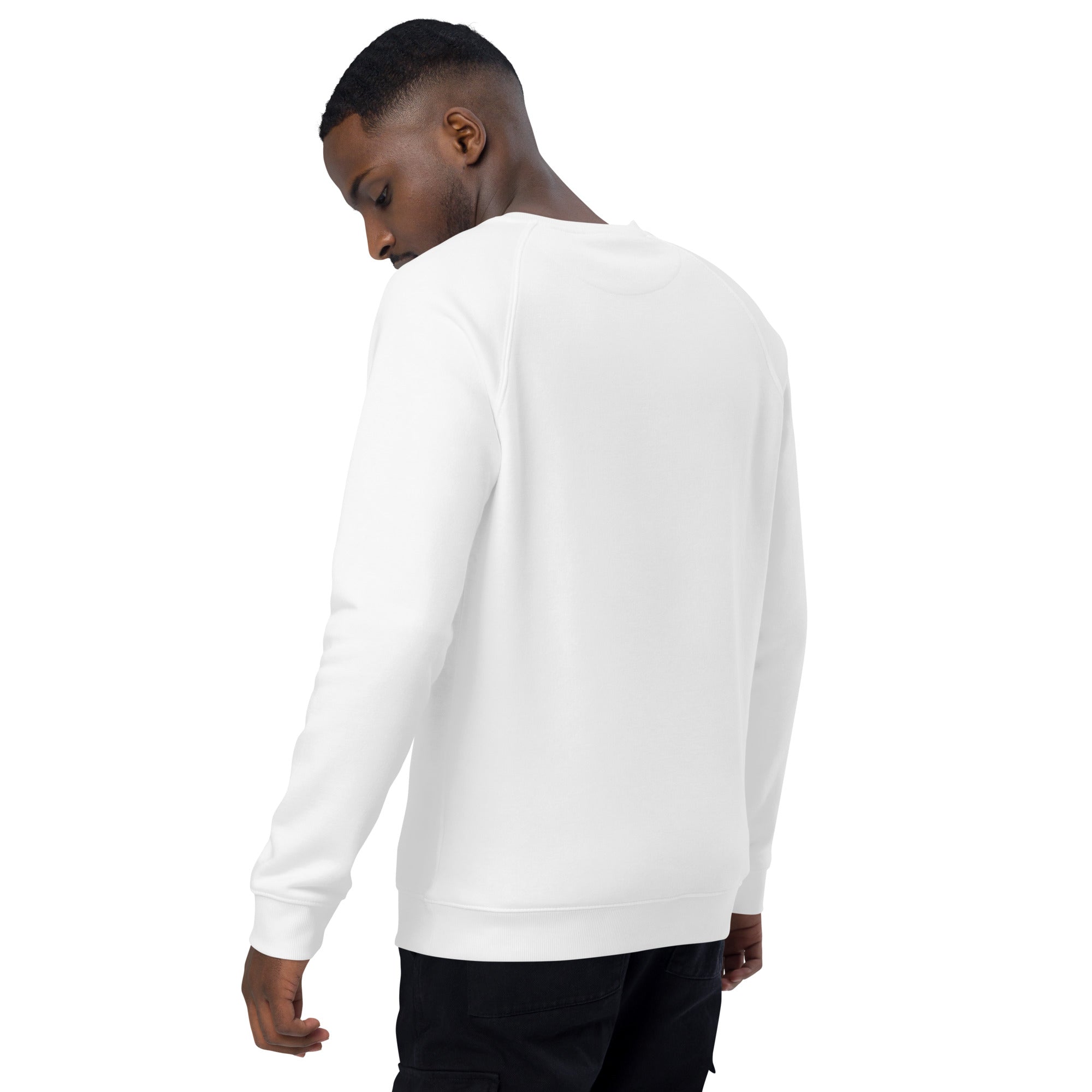 CID Men's Organic Embroidered Raglan Sweatshirt