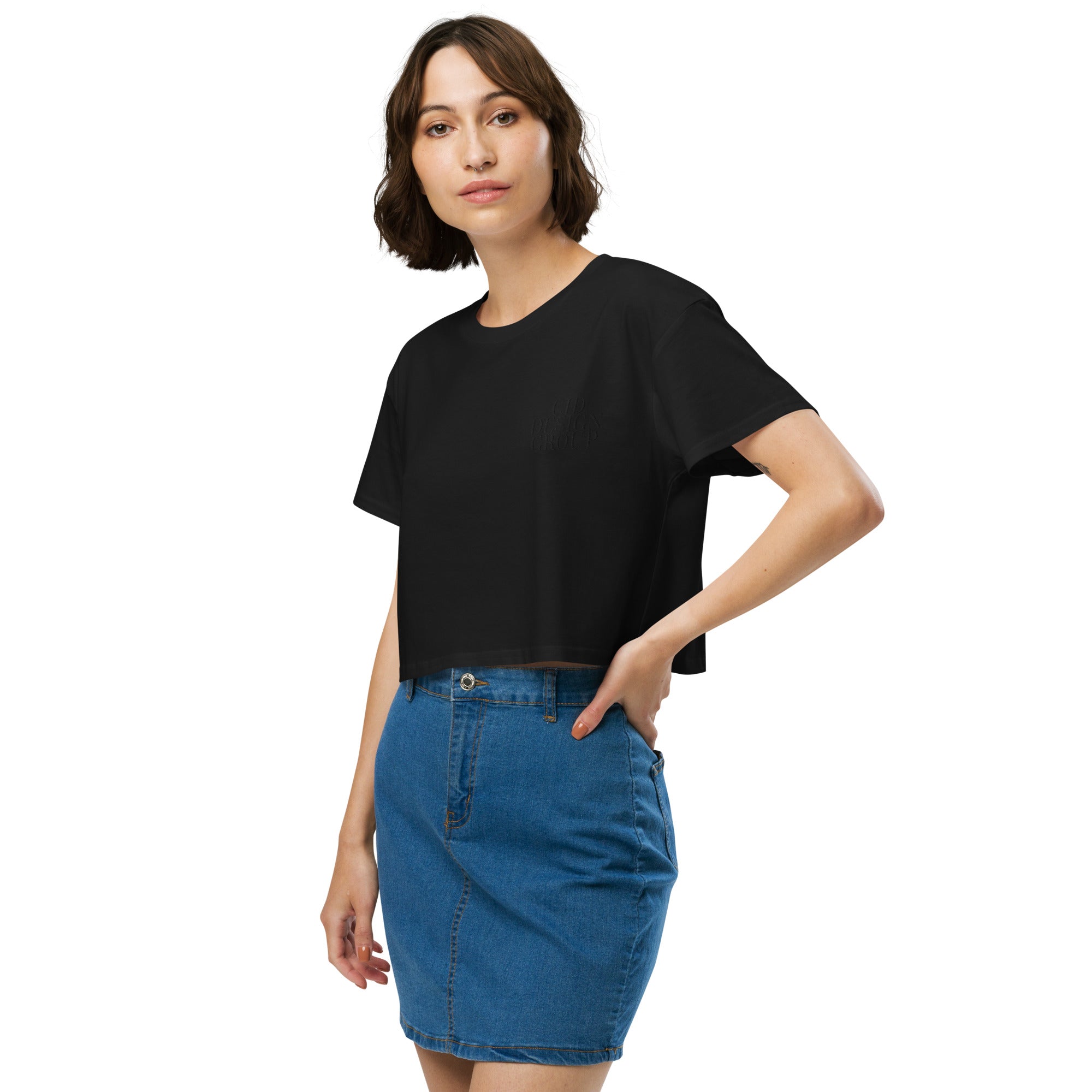 CID Women’s Embroidered Crop Top