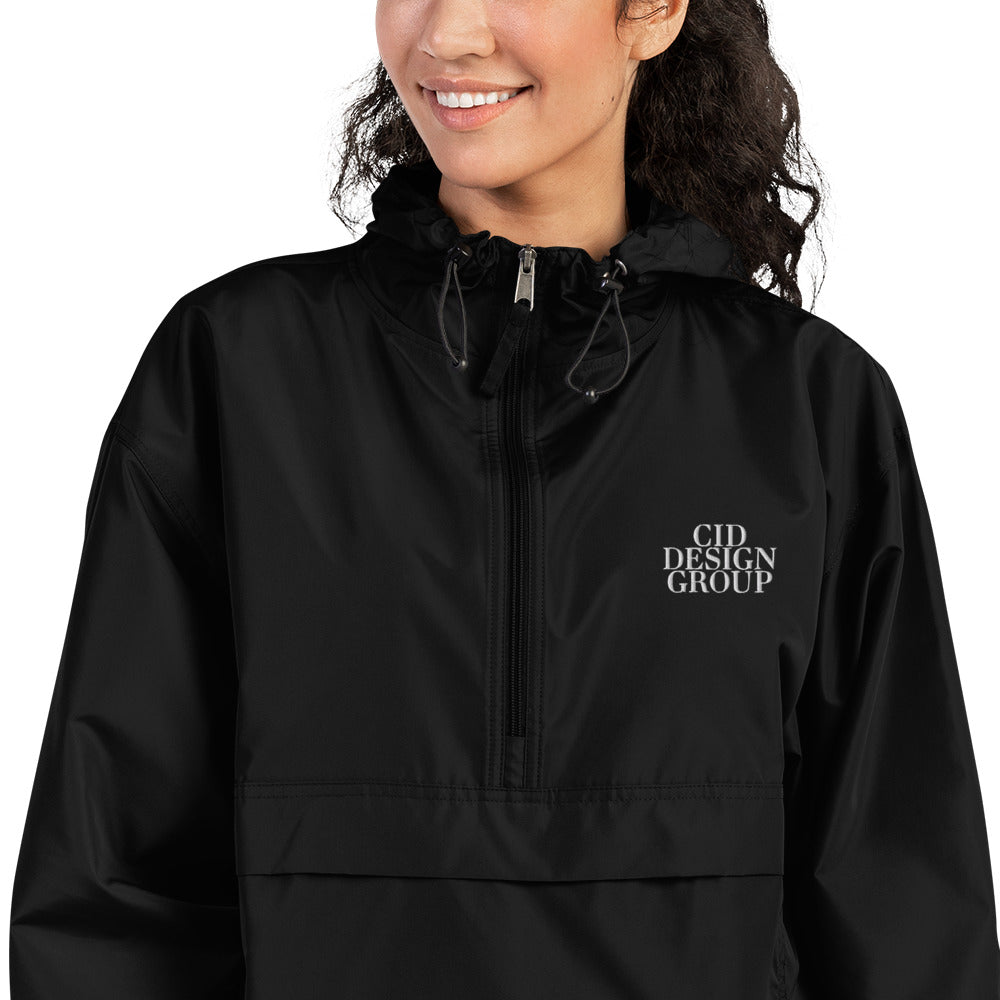 CID Embroidered Champion Packable Jacket Black | CID COLLECTIVE by CID DESIGN GROUP