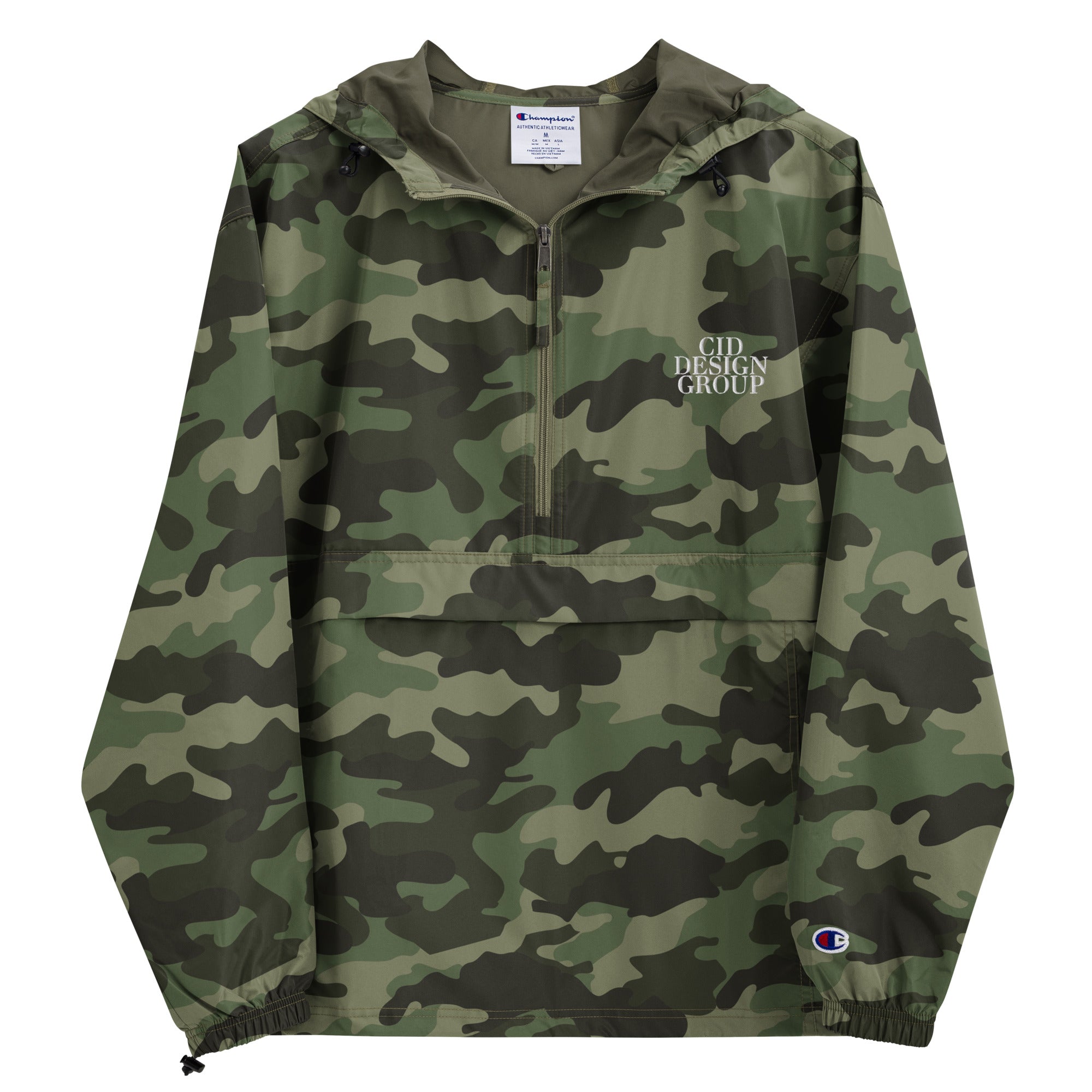 CID Embroidered Champion Packable Jacket Camo | CID COLLECTIVE by CID DESIGN GROUP