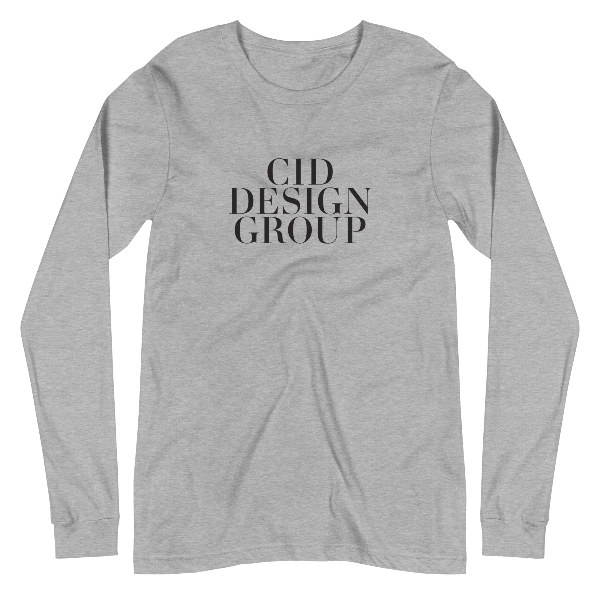 CID Women's Long Sleeve Tee Font Logo