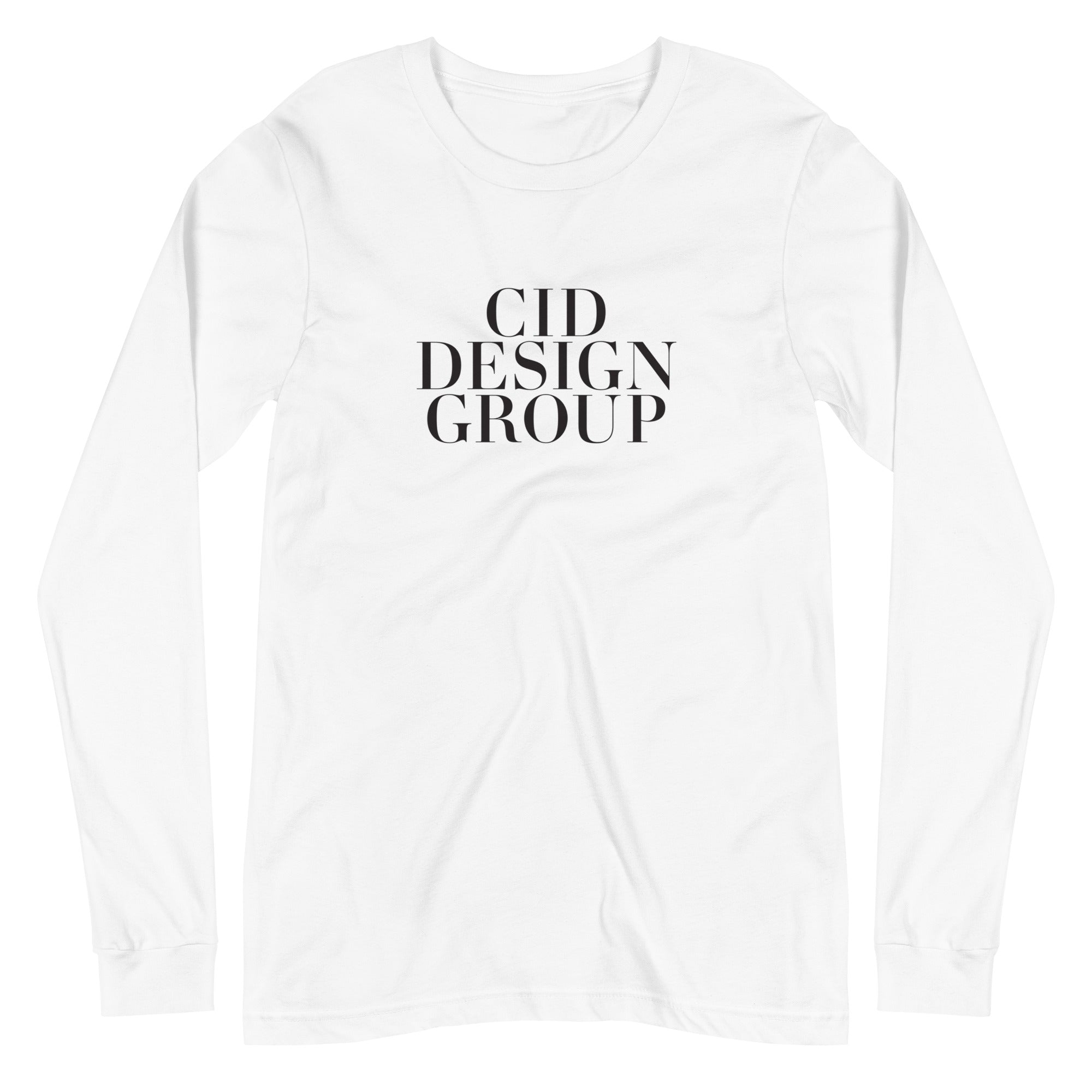 CID Women's Long Sleeve Tee Font Logo