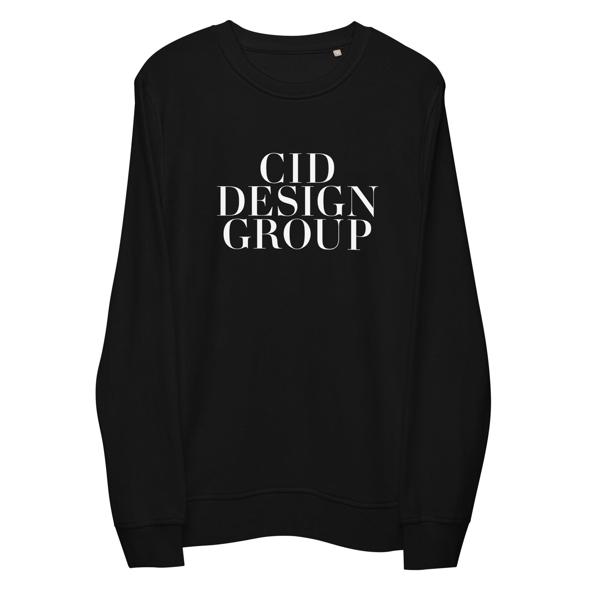 CID Unisex Organic Sweatshirt Front Logo | CID COLLECTIVE by CID DESIGN GROUP