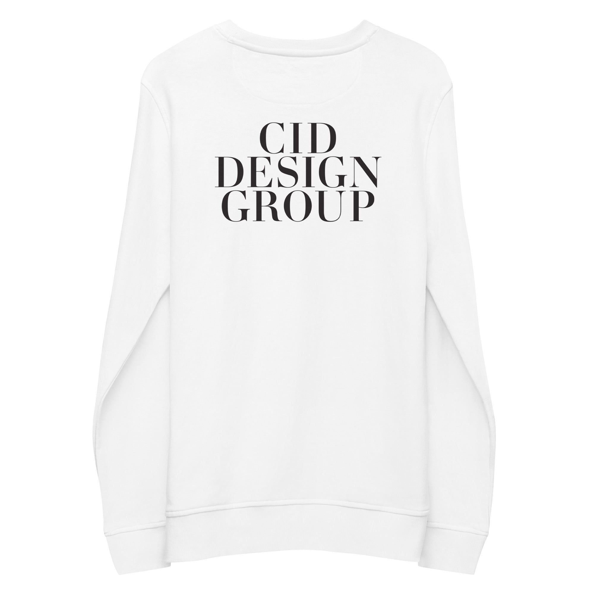 CID Unisex Organic Sweatshirt Back Logo | CID COLLECTIVE by CID DESIGN GROUP