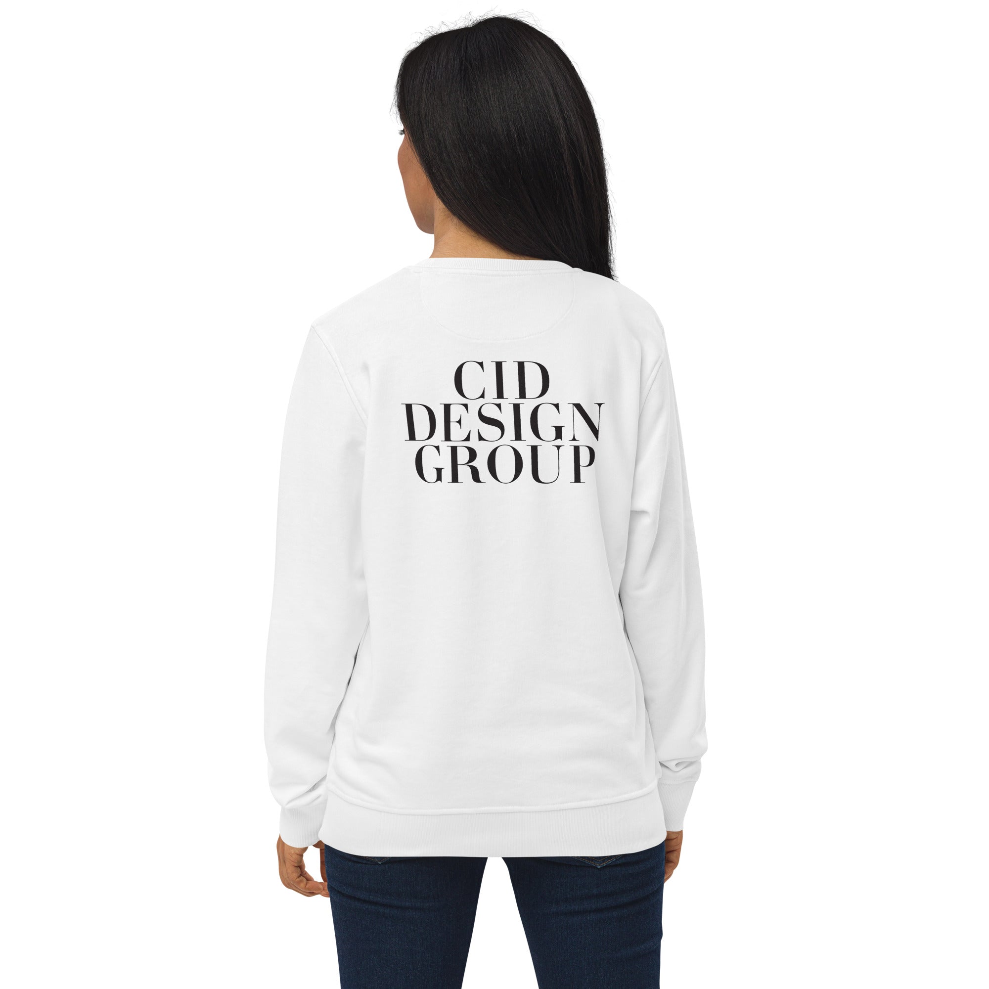 CID Unisex Organic Sweatshirt Back Logo | CID COLLECTIVE by CID DESIGN GROUP