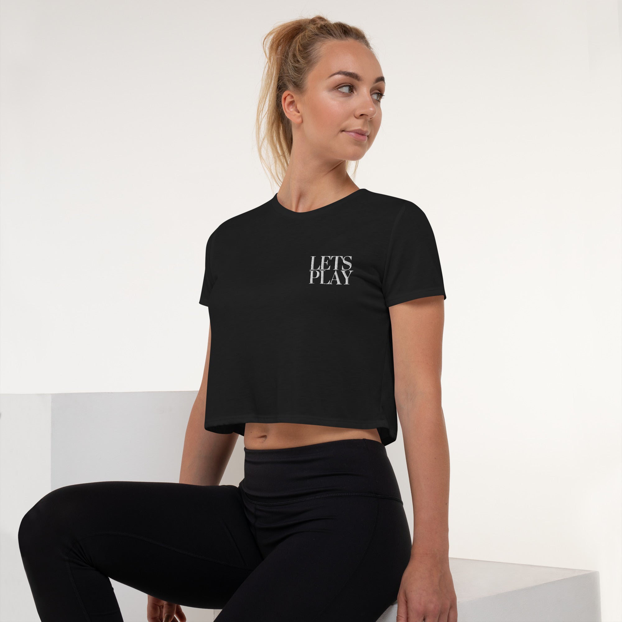 CID Women's Let's Play Crop Tee | CID COLLECTIVE by CID DESIGN GROUP