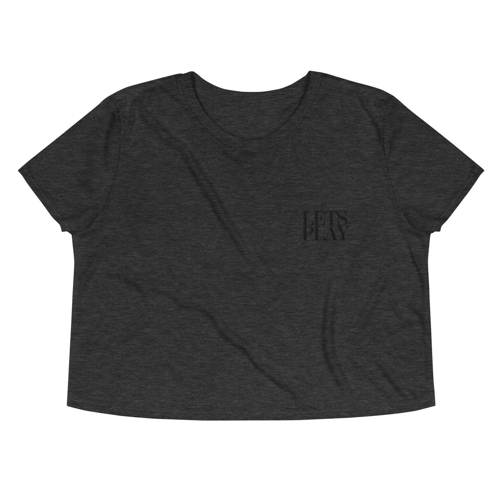 CID LET'S PLAY Embroidered Crop Tee | CID COLLECTIVE by CID COLLECTIVE