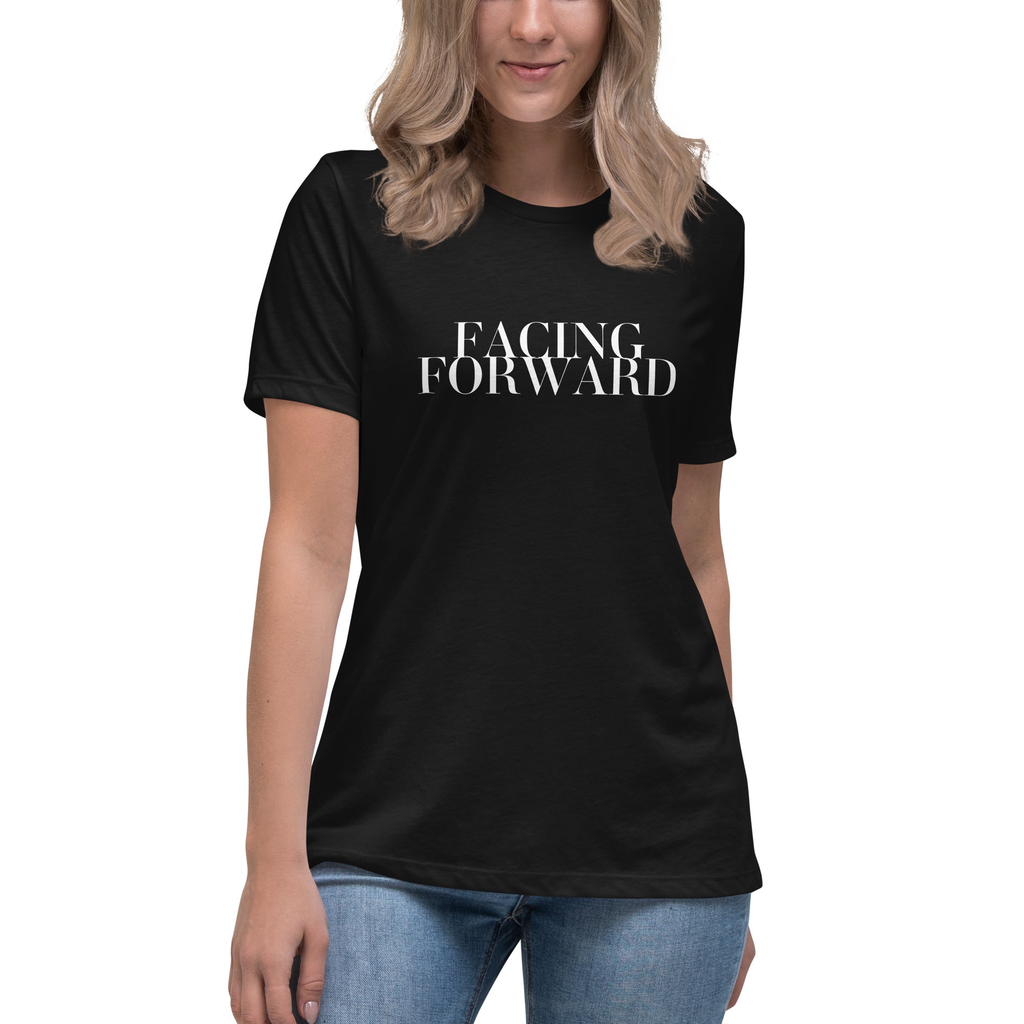 CID FACING FORWARD Women's Relaxed T-Shirt | CID COLLECTIVE by CID DESIGN GROUP